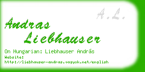 andras liebhauser business card